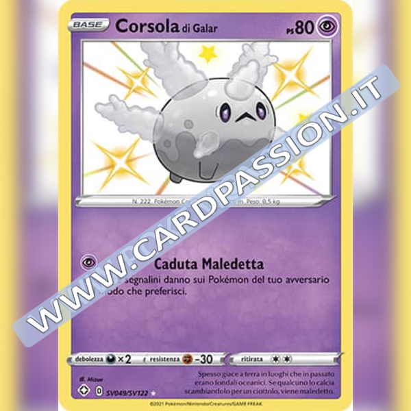 SV049/SV122 Corsola Di Galar Baby Shiny | Destino Splendente - Card Passion