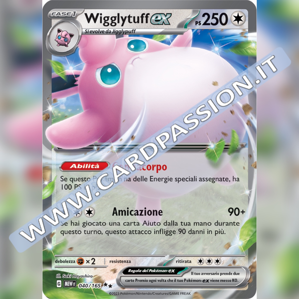 040/165 Wigglytuff ex | Scarlatto e Violetto 151