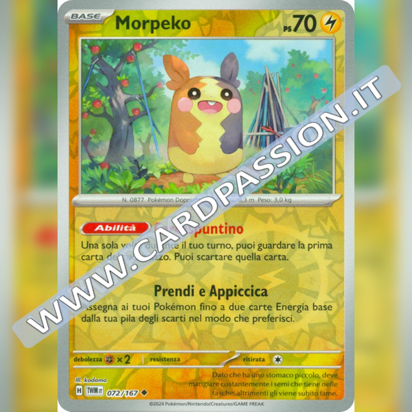 072/167 Morpeko Reverse | Crepuscolo Mascherato