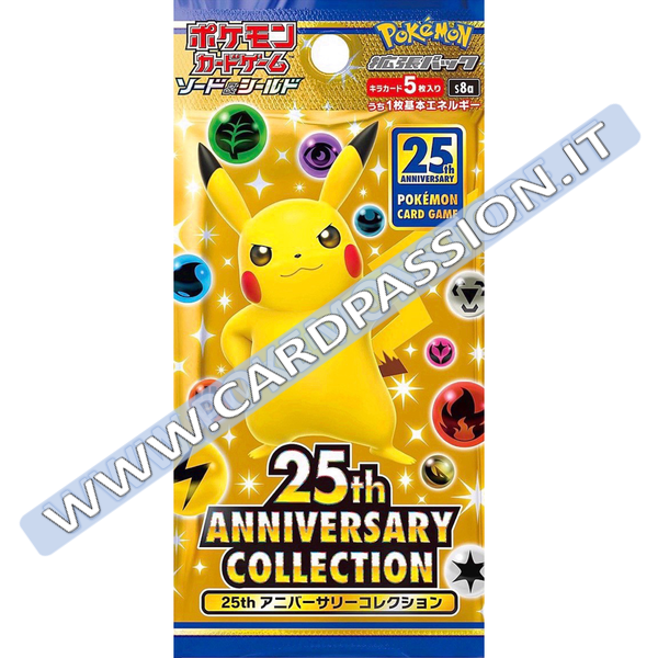 ★ 25th Anniversary Collection (s8a) | Pacchetto da 5 carte (JAP) - Card Passion