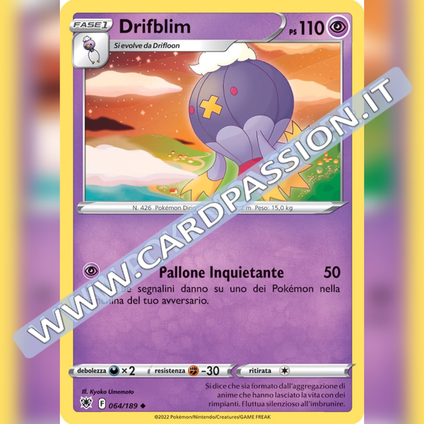 064/189 Drifblim Non Comune | Lucentezza Siderale - Card Passion