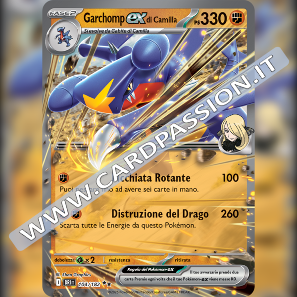 104/182 Garchomp-ex di Camilla | Rivali Predestinati