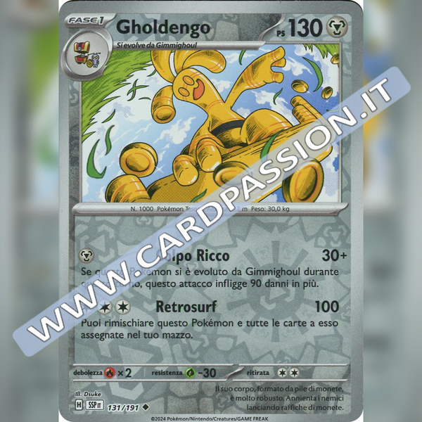 131/191 Gholdengo Reverse | Scintille Folgoranti