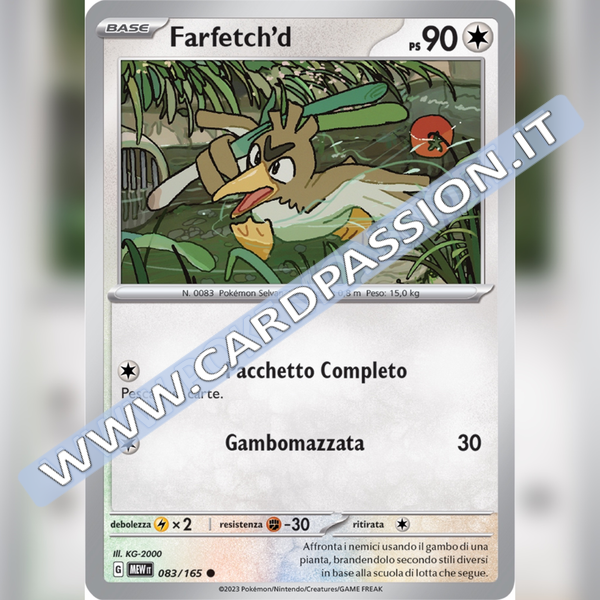 083/165 Farfetch'd | Scarlatto e Violetto 151
