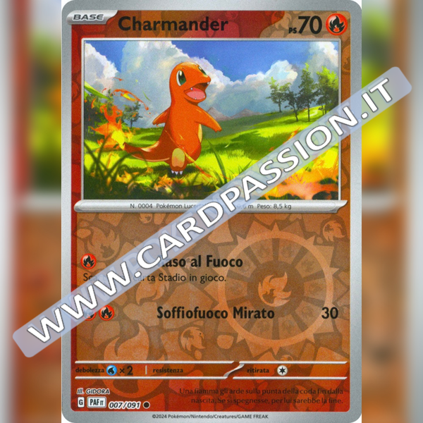 007/091 Charmander Reverse | Destino di Paldea