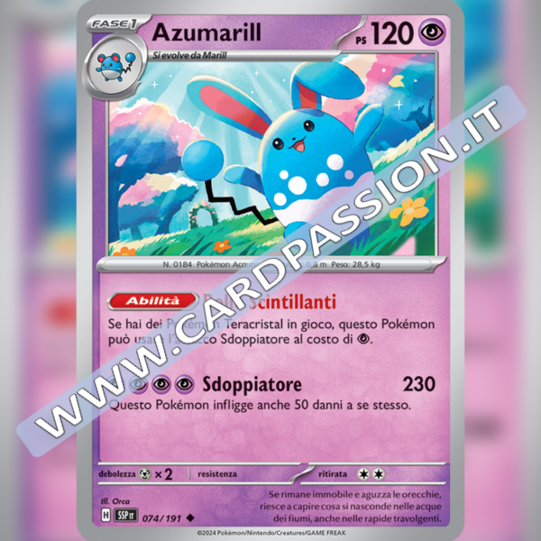 074/191 Azumarill | Scintille Folgoranti
