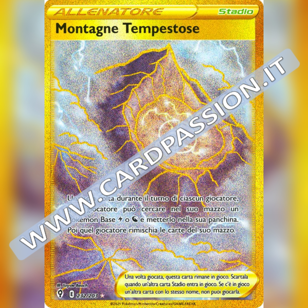 232/203 Montagne Tempestose Gold | Evoluzioni Eteree - Card Passion