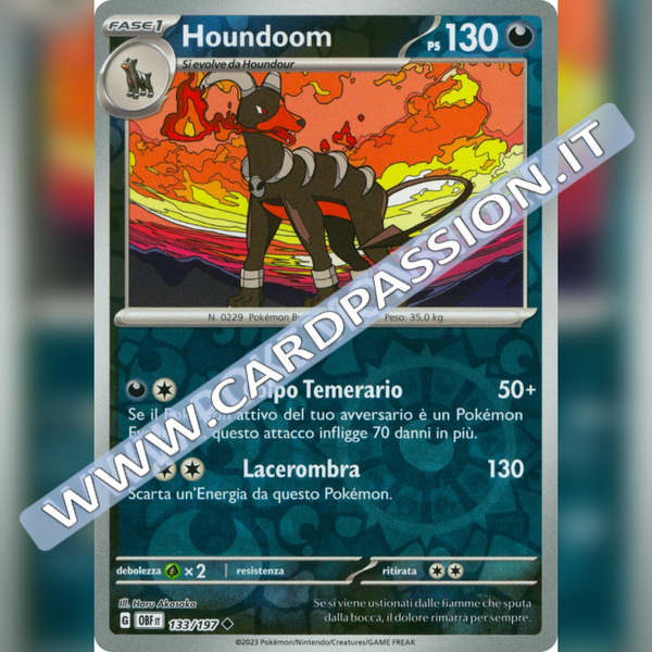 133/197 Houdoom Reverse | Ossidiana Infuocata