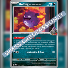 125/182 Koffing del Team Rocket | Rivali Predestinati