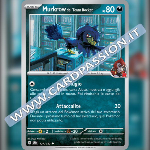 127/182 Murkrow del Team Rocket | Rivali Predestinati