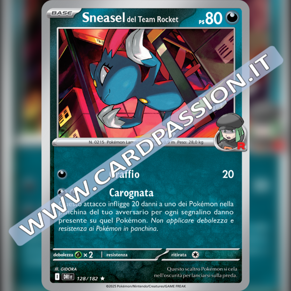 128/182 Sneasel del Team Rocket Holo | Rivali Predestinati