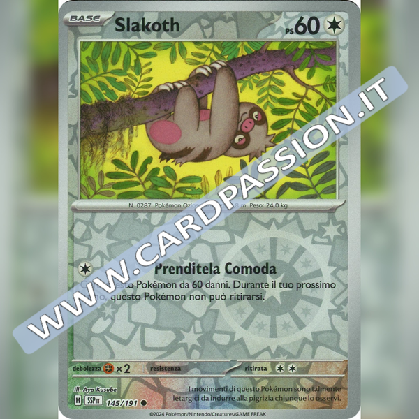 145/191 Slakoth Reverse | Scintille Folgoranti