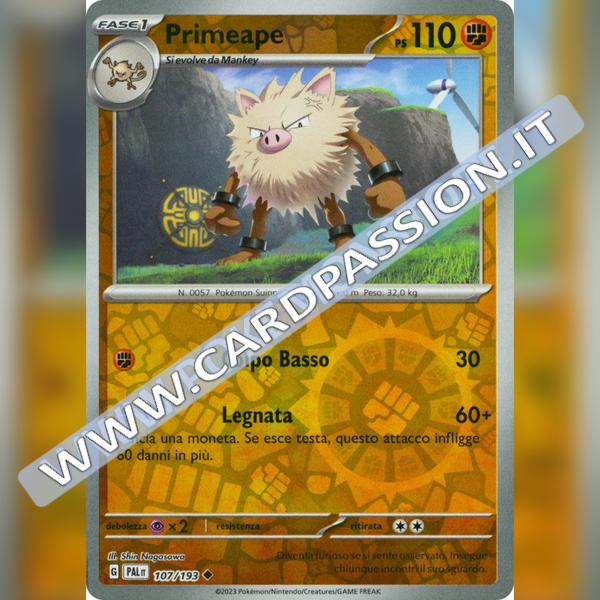 107/193 Primeape Reverse | Evoluzioni a Paldea