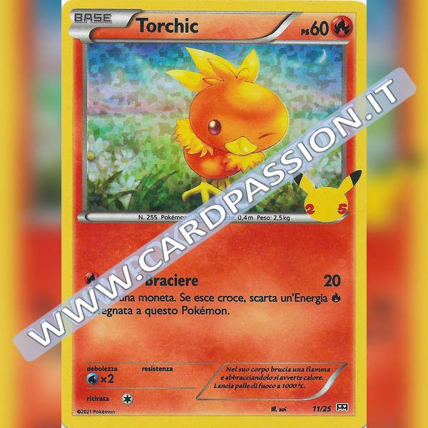 11/25 Torchic Holo | McDonald's 25esimo Anniversario - Card Passion
