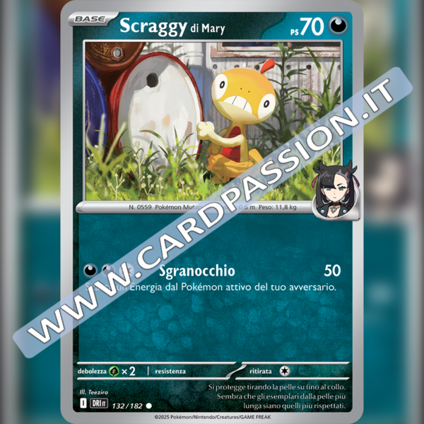 132/182 Scraggy di Mary | Rivali Predestinati