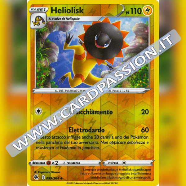 099/264 Heliolisk Reverse | Colpo Fusione - Card Passion