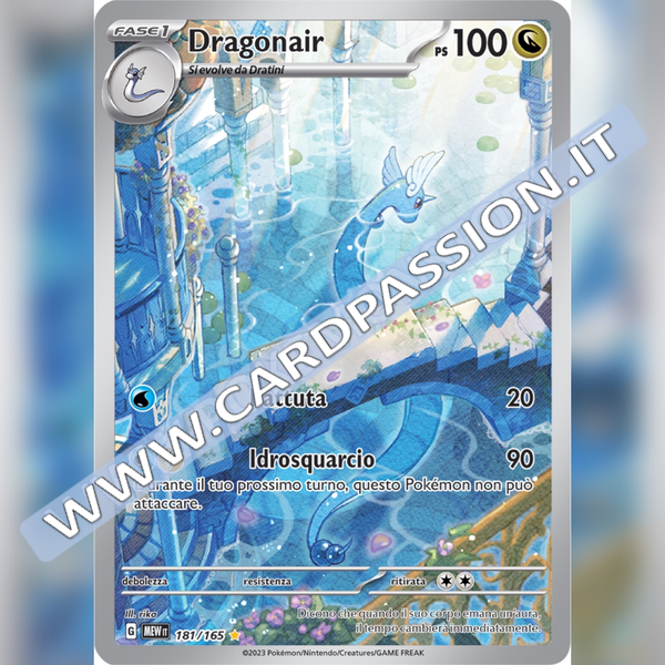 181/165 Dragoinair Illustrazione Rara | Scarlatto e Violetto 151
