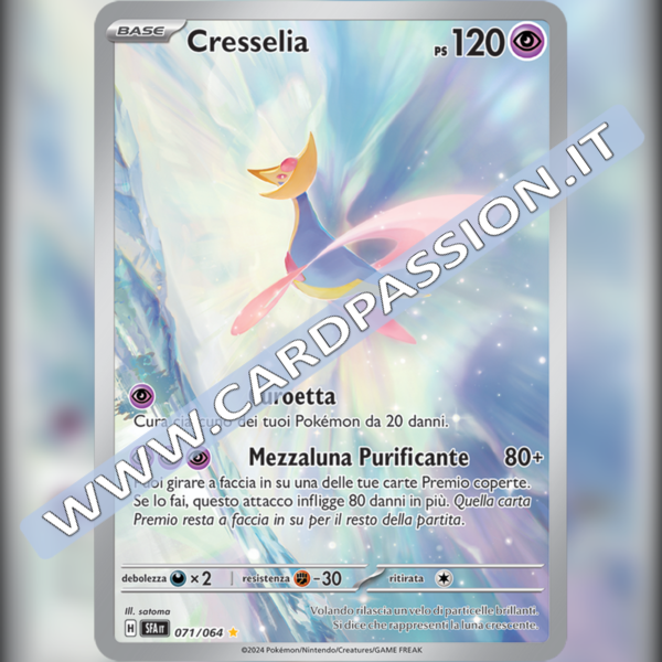 071/064 Cresselia Illustrazione Rara | Segreto Fiabesco