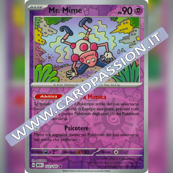 122/165 Mr Mime Reverse | Scarlatto e Violetto 151