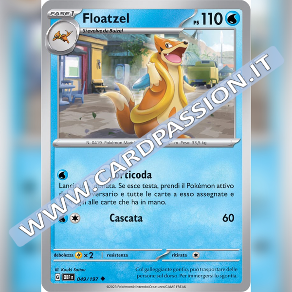 049/197 Floatzel | Ossidiana Infuocata