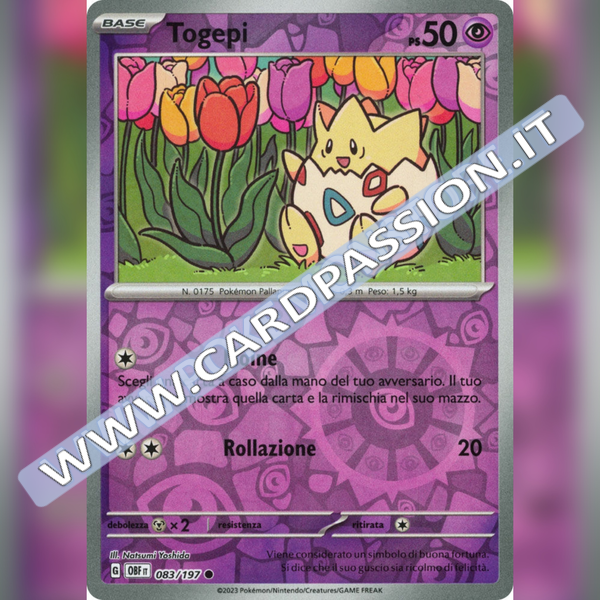083/197 Togepi Reverse | Ossidiana Infuocata