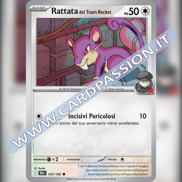 147/182 Rattata del Team Rocket | Rivali Predestinati