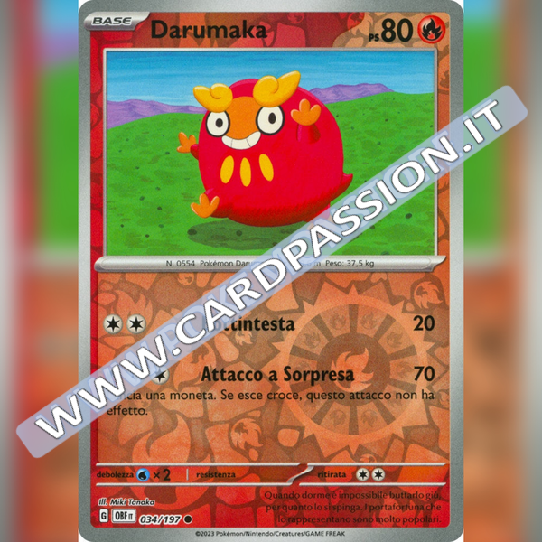 034/197 Darumaka Reverse | Ossidiana Infuocata