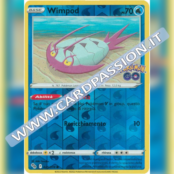 025/078 Wimpod Comune Reverse | Pokemon GO - Card Passion