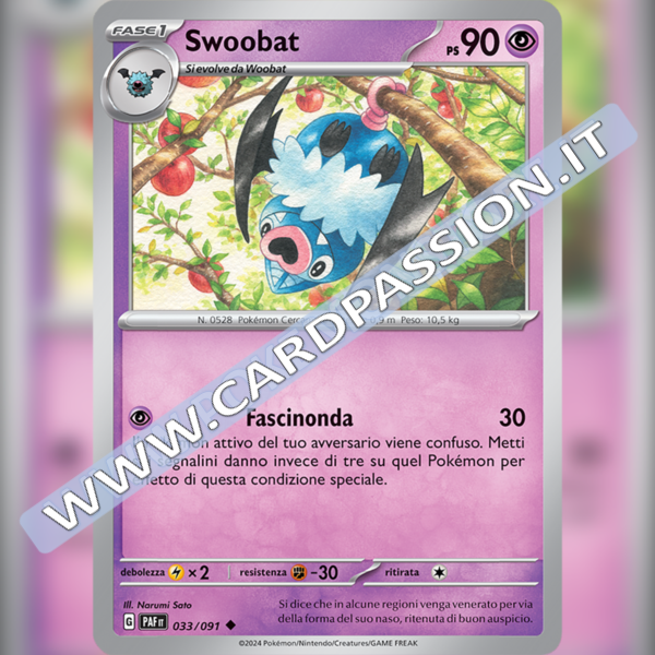 033/091 Swoobat | Destino di Paldea