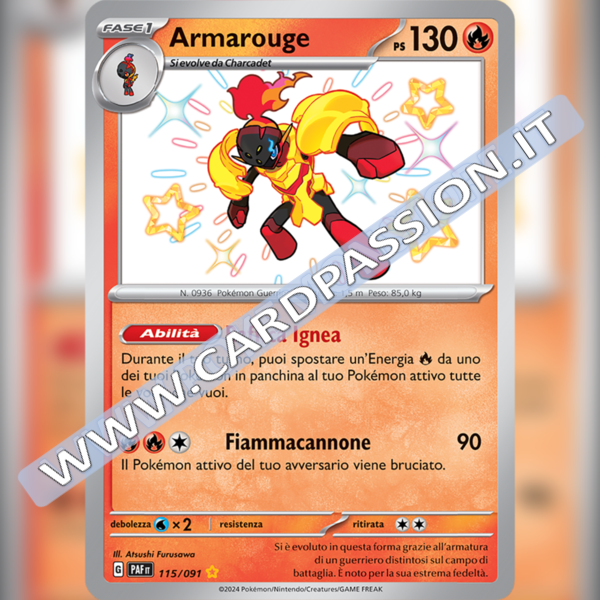 115/091 Armarouge Shiny | Destino di Paldea
