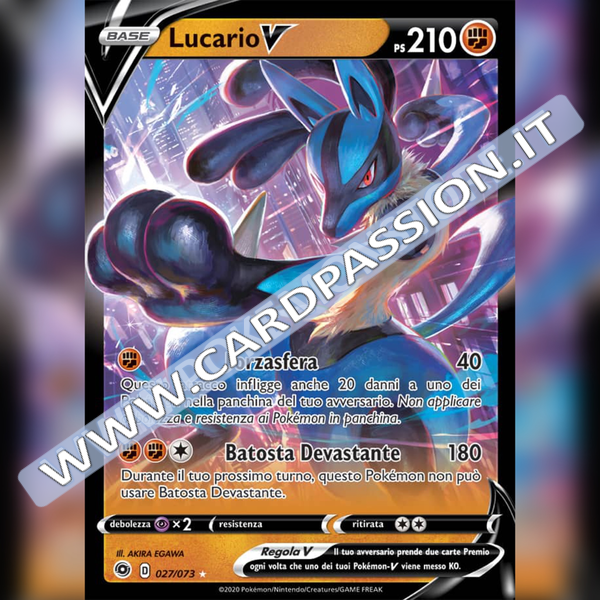 027/073 Lucario V | Futuri Campioni - Card Passion
