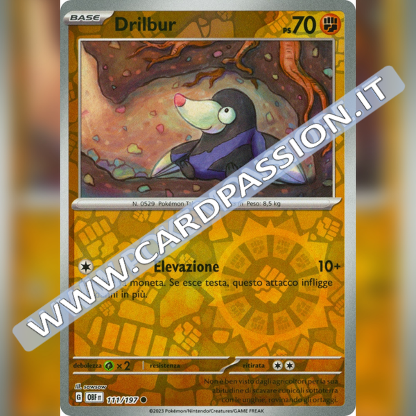 111/197 Drilbur Reverse | Ossidiana Infuocata