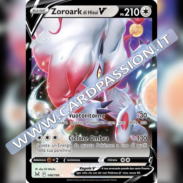 146/196 Zoroark di Hisui V | Origine Perduta - Card Passion