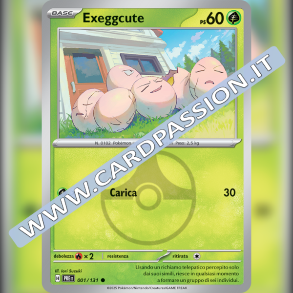 001/131 Exeggcute Master Ball Reverse | Evoluzioni Prismatiche