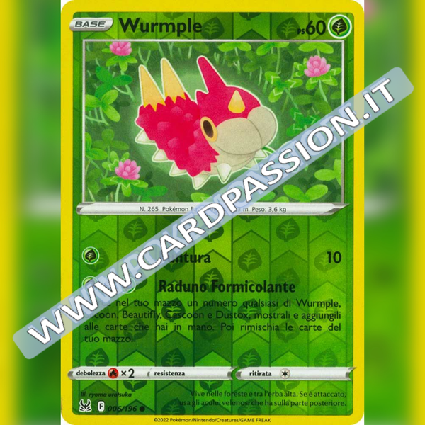 006/196 Wurmple Reverse | Origine Perduta - Card Passion