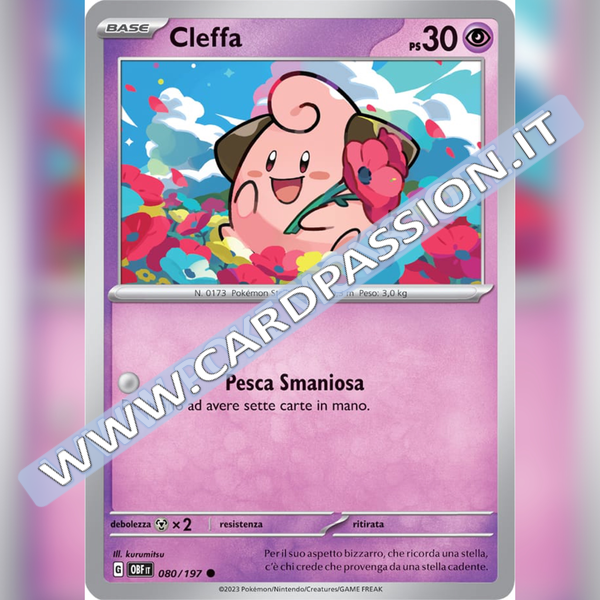 080/197 Cleffa | Ossidiana Infuocata