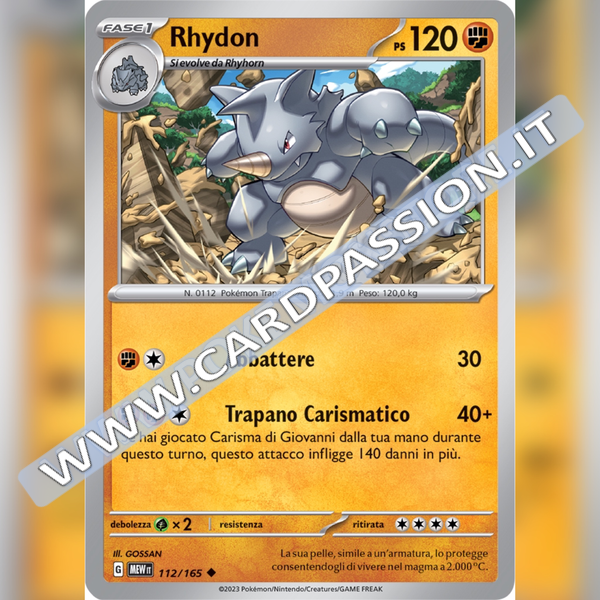 112/165 Rhydon | Scarlatto e Violetto 151