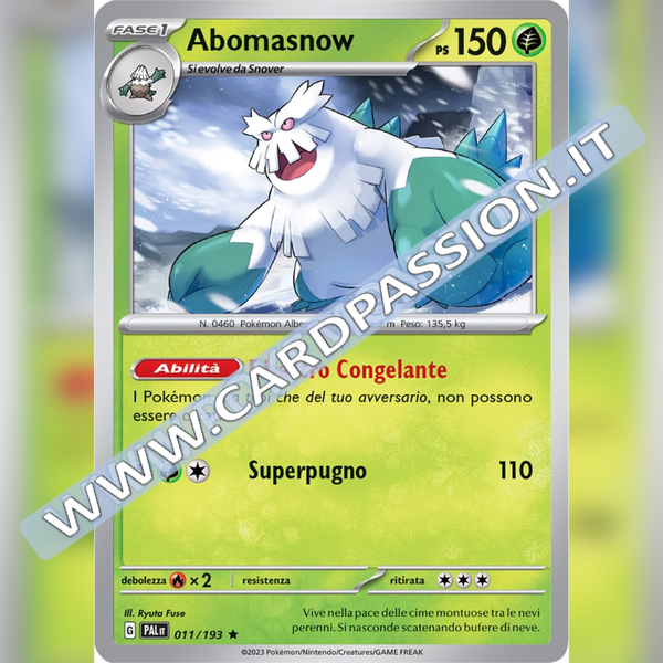 011/193 Abomasnow Holo | Evoluzioni a Paldea