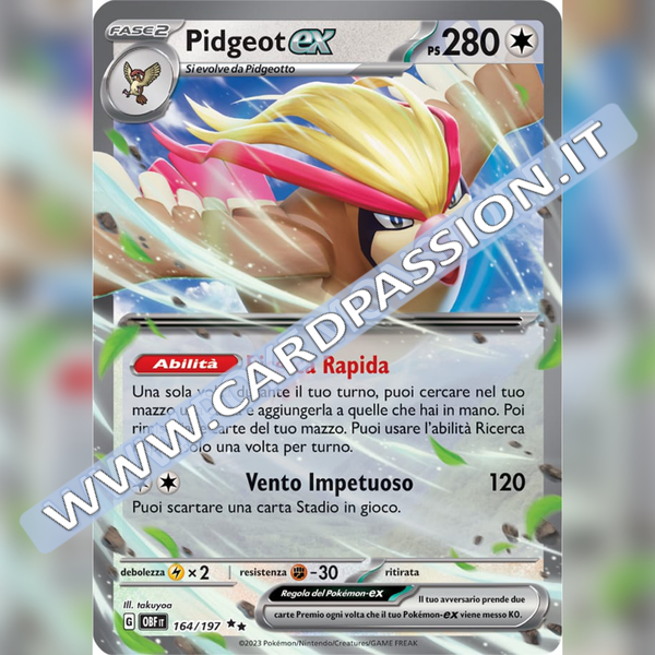 164/197 Pidgeot ex | Ossidiana Infuocata