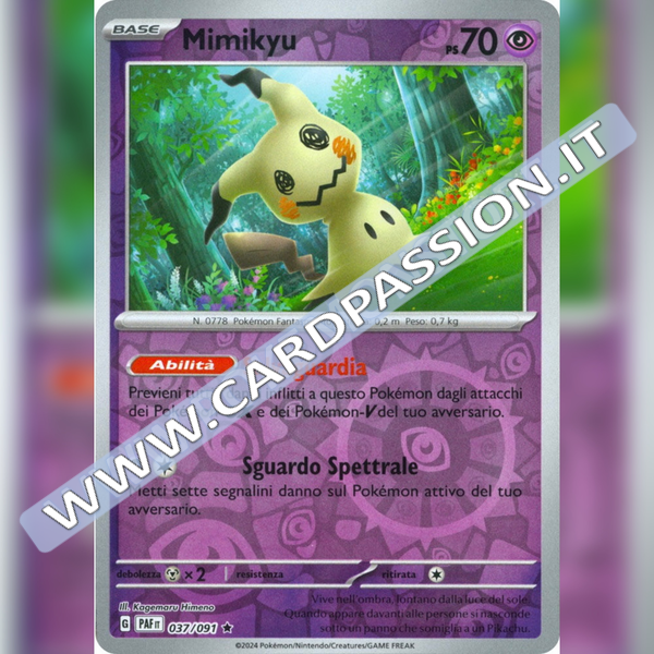 037/091 Mimikyu Reverse | Destino di Paldea