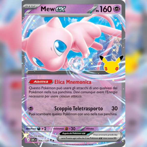 066/128 Mew-ex | 30esimo Anniversario