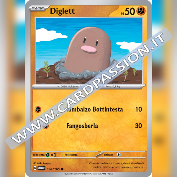 050/165 Diglett | Scarlatto e Violetto 151