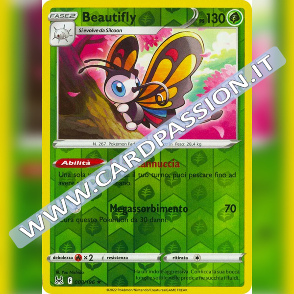 008/196 Beautifly Reverse | Origine Perduta - Card Passion