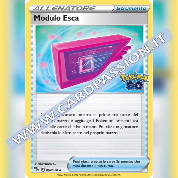 067/078 Modulo Esca Non Comune | Pokemon GO - Card Passion