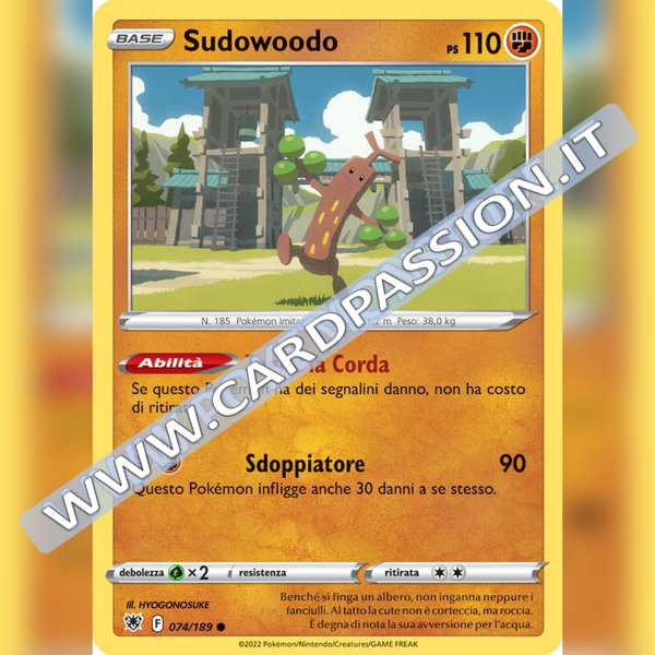 074/189 Sudowoodo Comune | Lucentezza Siderale - Card Passion