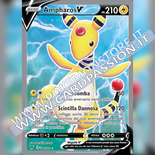 171/185 Ampharos V (Full Art) | Voltaggio Sfolgorante - Card Passion