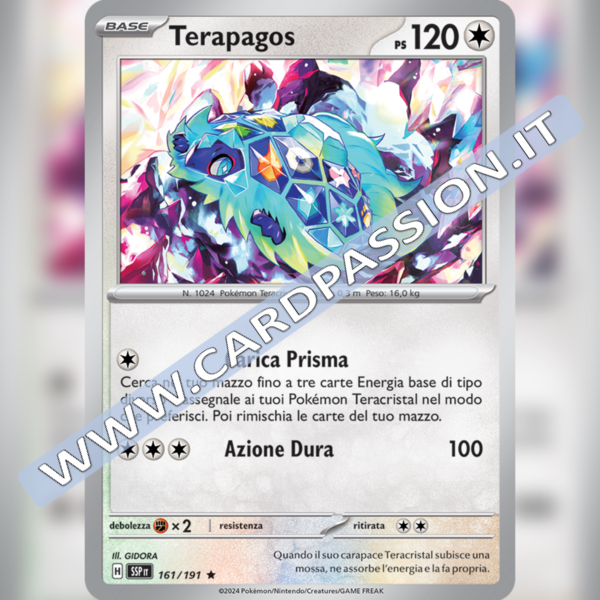 161/191 Terapagos Holo | Scintille Folgoranti
