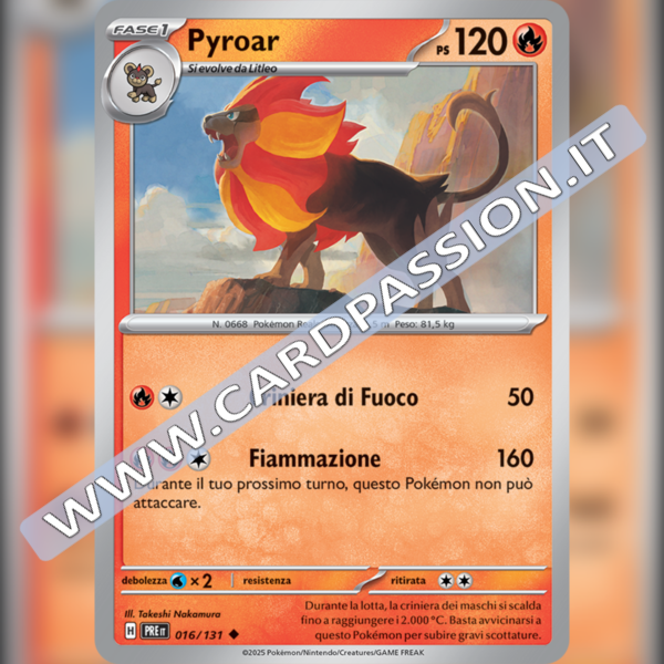 016/131 Pyroar | Evoluzioni Prismatiche