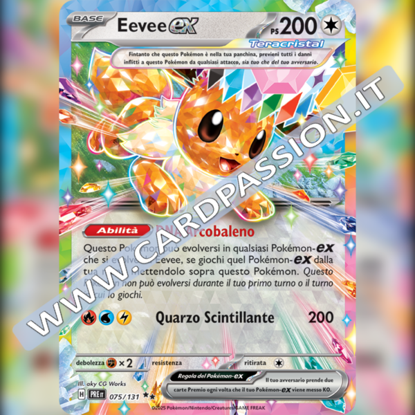 075/131 Eevee ex | Evoluzioni Prismatiche