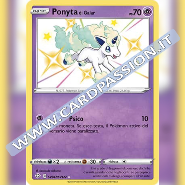 SV047/SV122 Ponyta Di Galar Baby Shiny | Destino Splendente - Card Passion